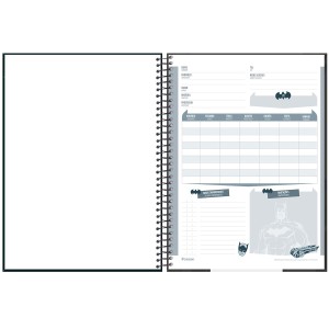 Caderno 1 Matéria Universitário Espiral Batman - Foroni