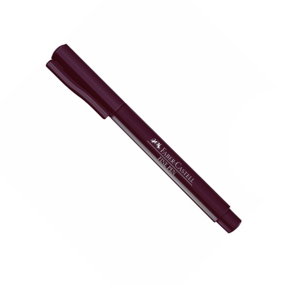 Caneta Fine Pen Vinho 0.4 - Faber-Castell