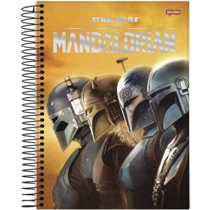 Caderno 1 Matéria Universitário Espiral The Mandalorian - Jandaia