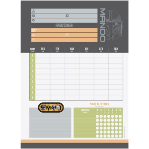 Caderno 1 Matéria Universitário Espiral The Mandalorian - Jandaia