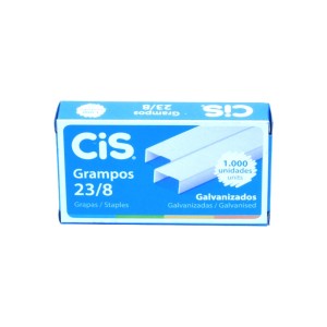 Grampos 23/8 Galvanizados - 1000 Unidades - Cis Office