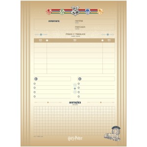 Caderno 10 Matérias Universitário Espiral Harry Potter - Jandaia