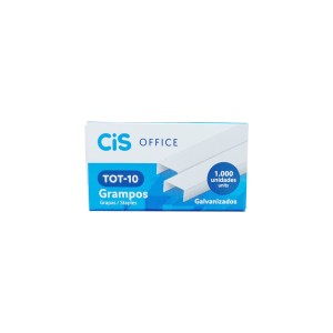 Grampos para Grampeador TOT-10 Galvanizados 1000 unidades - Cis Office