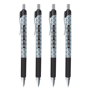 Caneta Preta Esferográfica Retrátil SuperBold 1.2mm Kit com 4 Un. - Cis