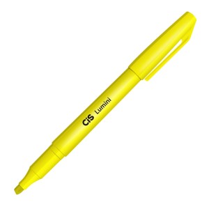 Caneta Marca-Texto Lumini Amarelo - Caixa c/ 12 Un. - Cis