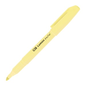 Caneta Marca-Texto Lumini Amarelo Pastel - Cis