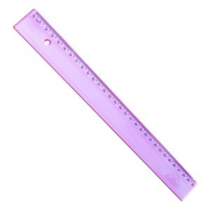 Régua Acrílica Escolar 30cm - Neon Pink - Acrimet