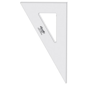 Esquadro Sem Escala de Acrílico 2637 - 37cm - Trident