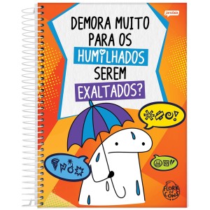 Caderno 10 Matérias Universitário Espiral Flork - Jandaia