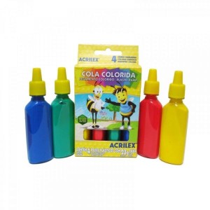 Cola Colorida 4 cores - Acrilex