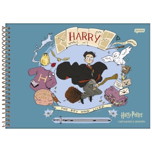 Caderno Harry Potter Cartografia e Desenho 96 folhas - Jandaia