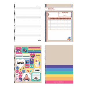 Caderno 1 Matéria Universitário Espiral #LoveWins - São Domingos