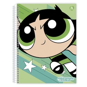 Caderno 1 Matéria Universitário Espiral Meninas Superpoderosas - Animativa