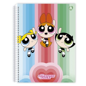 Caderno 1 Matéria Universitário Espiral Meninas Superpoderosas - Animativa