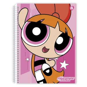 Caderno 10 Matérias Universitário Espiral Meninas Superpoderosas - Animativa