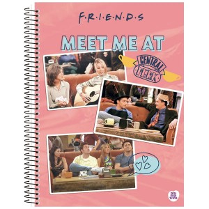 Caderno 1 Matéria Universitário Espiral Friends - Animativa