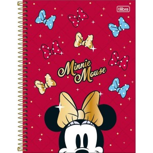 Caderno 1 Matéria Universitário Espiral Minnie Mouse - Tilibra