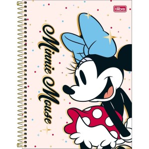 Caderno 1 Matéria Universitário Espiral Minnie Mouse - Tilibra