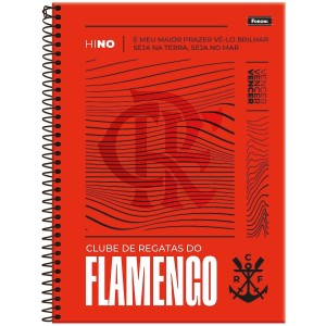 Caderno 1 Matéria Universitário Espiral Flamengo - Foroni