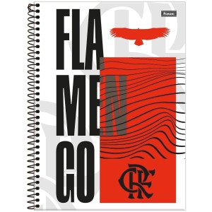 Caderno 1 Matéria Universitário Espiral Flamengo - Foroni