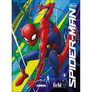 Caderno Brochurão Capa Dura Spider-Man 80 Folhas - Tilibra