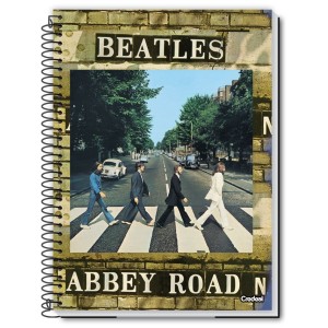 Caderno 10 Matérias Universitário Espiral The Beatles - Credeal