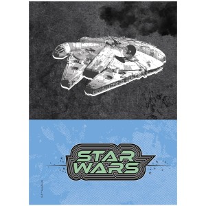 Caderno 10 Matérias Universitário Espiral Star Wars - Jandaia