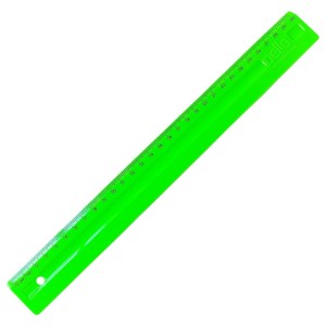Régua Escolar 30cm Verde Neon - Dello