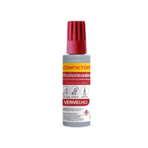 Kit Reabastecedor Marcador Quadro Branco Vermelho 30ml 2 Unidades - Compactor