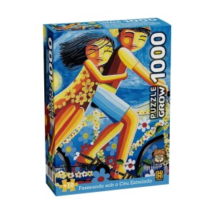 Quebra-cabeça 1000 peças Passeando sob o Céu Estrelado - Grow