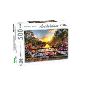 Quebra-cabeça 500 peças Amsterdam - Pais & Filhos