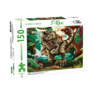Quebra-cabeça 150 peças T-Rex - Pais & Filhos