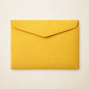 Envelopes Para Convite Amarelo - 100 Unidades - Scrity