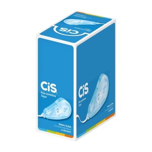 Corretivo em Fita Tape Azul 6 Unidades - CiS