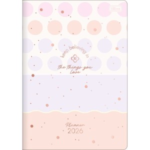 Agenda Planner Grampeado 17,8 x 25,4 cm Soho 90g 2026 Sortida - Tilibra