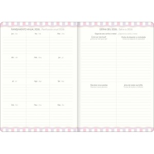 Agenda Planner Grampeado 17,8 x 25,4 cm Soho 90g 2026 Sortida - Tilibra