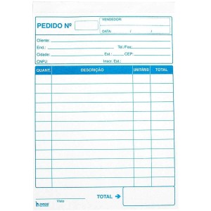 Pacote c/ 20 Unidades - Pedido Pequeno 1/36 1 via - Tamoio