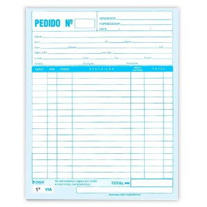 Pacote c/ 20 unidades - Pedido Médio 1/18 2 vias - Tamoio