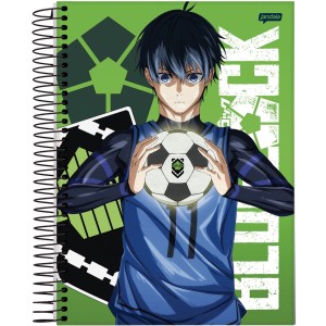 Caderno 1 Matéria Universitário Espiral Blue Lock - Jandaia