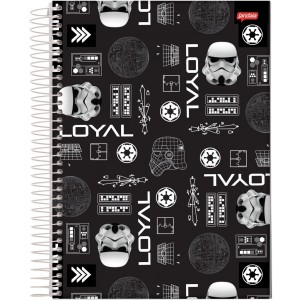 Caderno 10 Matérias Universitário Espiral Star Wars - Jandaia