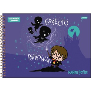 Caderno Harry Potter Cartografia e Desenho 96 folhas - Jandaia