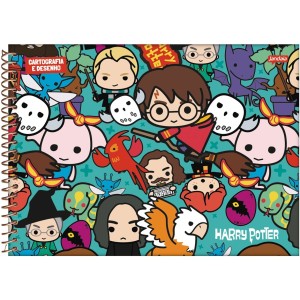 Caderno Harry Potter Cartografia e Desenho 96 folhas - Jandaia