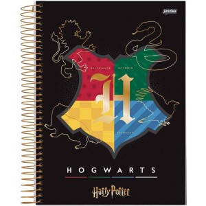 Caderno 15 matérias Universitário Espiral Harry Potter - Jandaia