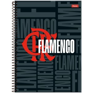 Caderno 10 Matérias Universitário Espiral Flamengo - Foroni