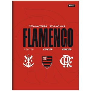 Caderno Brochurão Capa Dura Flamengo 80 Folhas - Foroni
