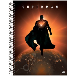 Caderno 1 Matéria Universitário Espiral Superman - Animativa
