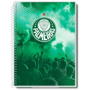 Caderno 10 Matérias Universitário Espiral Palmeiras - Credeal