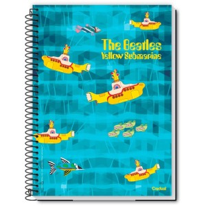 Caderno 10 Matérias Universitário Espiral The Beatles - Credeal