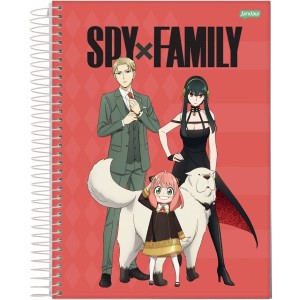 Caderno 1 Matéria Universitário Espiral Spy Family - Jandaia