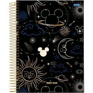 Caderno 1 Matéria Universitário Espiral Mickey Arts Magic - Jandaia